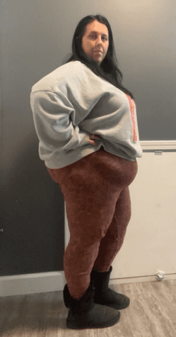 Carrie before starting weight care with Elara