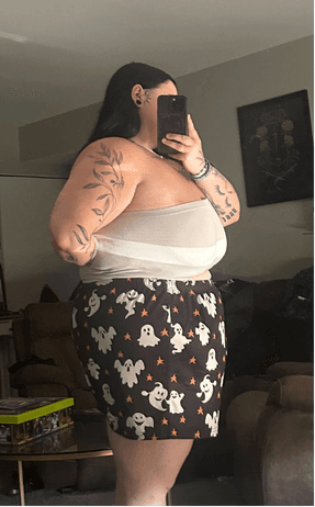 Katelyn after losing weight with Elara