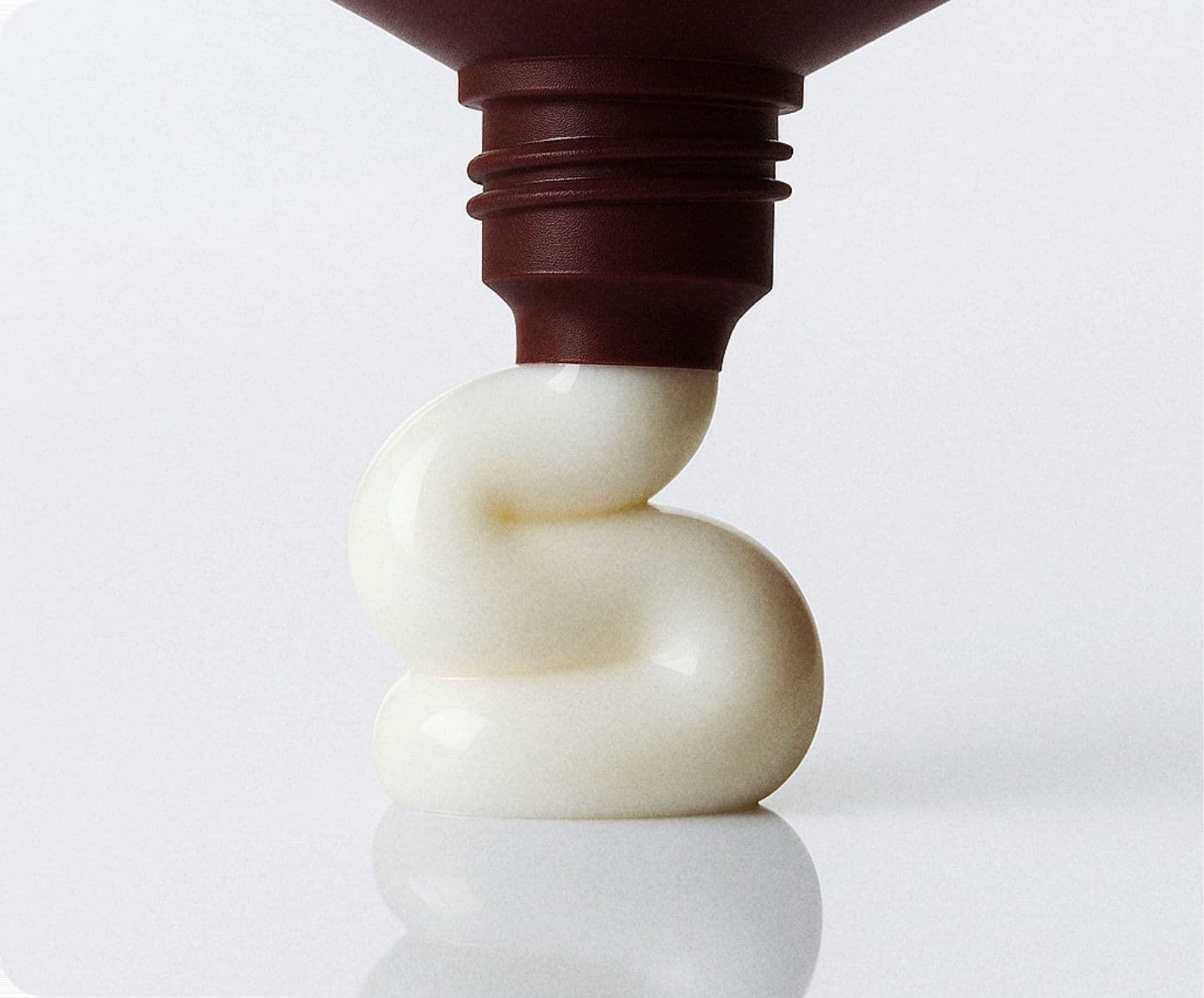 Cream squeezed from the elara tube
