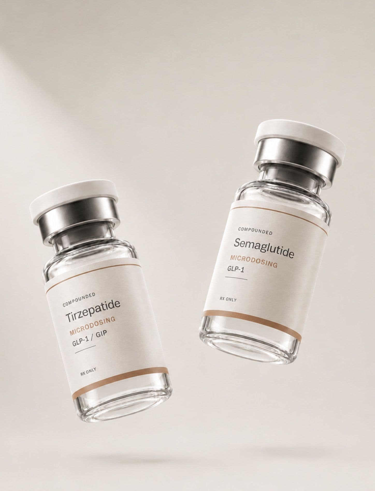 Compounded Tirzepatide and Semaglutide microdosing vials