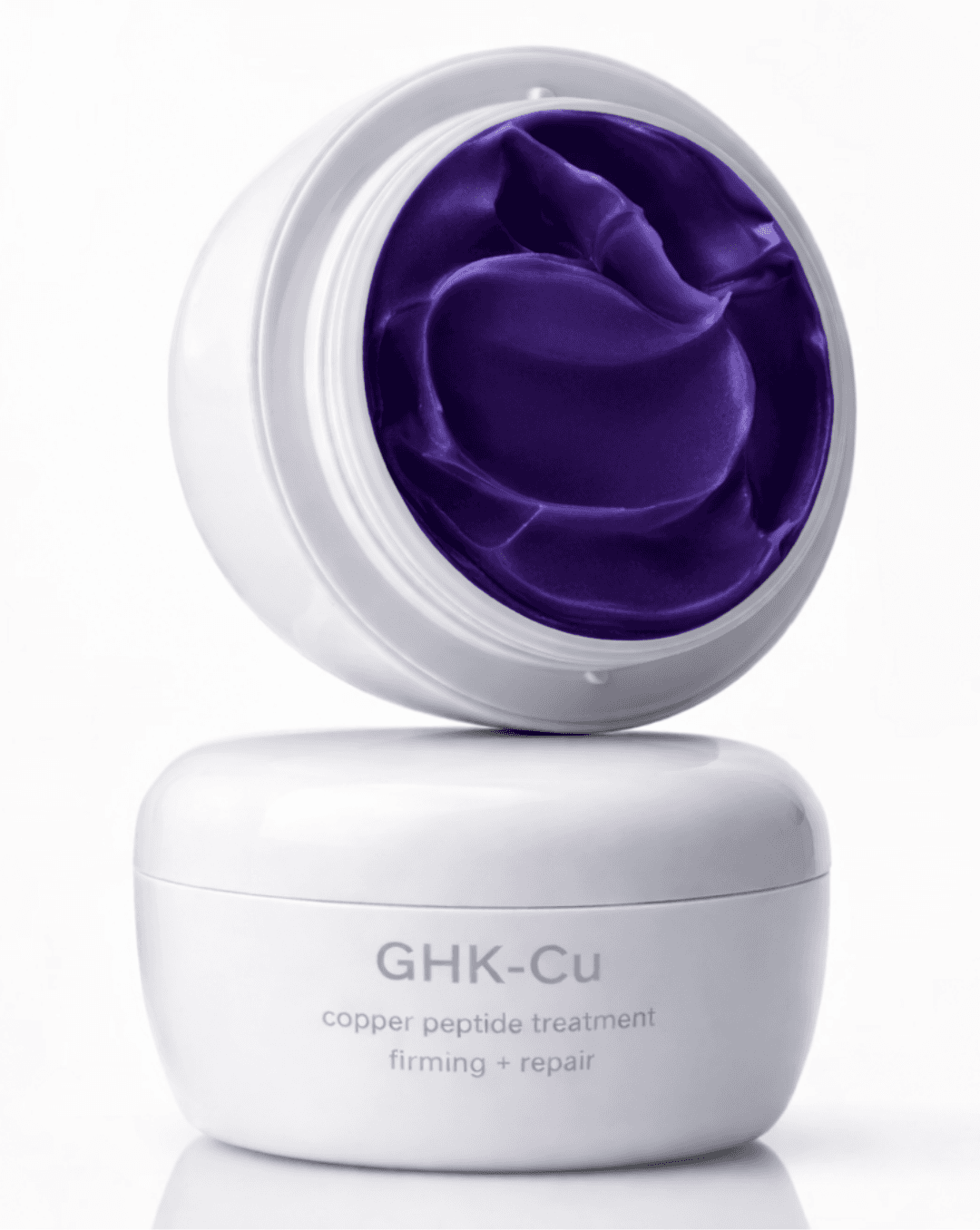 GHK-Cu copper peptide firming and repair cream jar