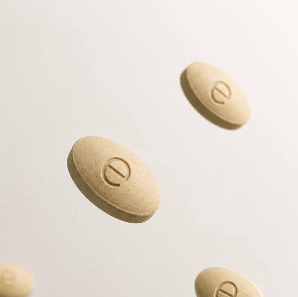Enclomiphene tablets embossed with the elara e