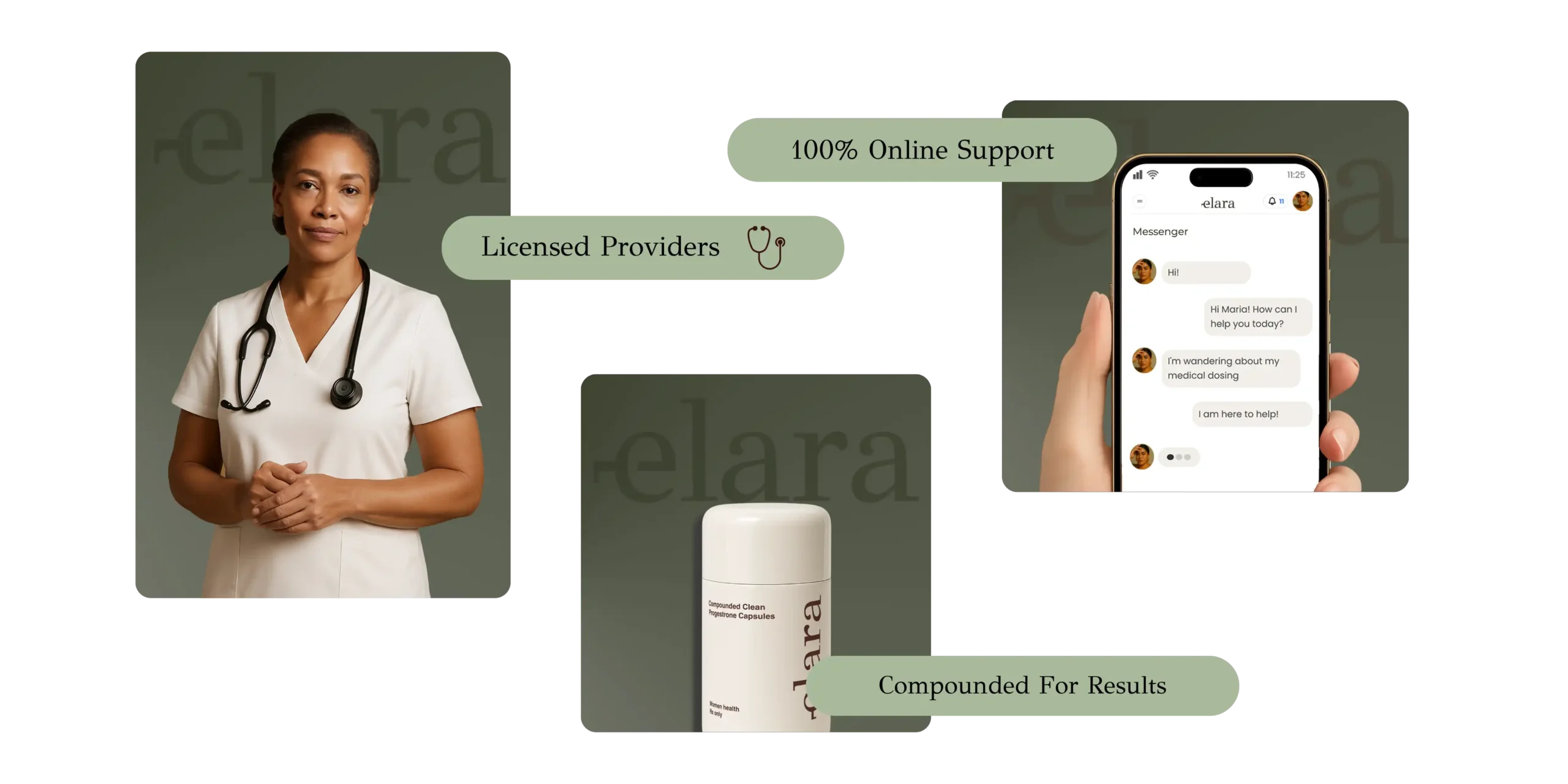 Elara online weight loss support with licensed providers